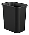 Suncast Commercial Desk-Side Rectangular Resin Trash Cans, 3 Gallons, Black, Pack Of 12 Trash Cans 1 thumbnail image