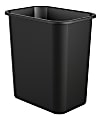 Suncast Commercial Deskside Rectangular Resin Trash Can, 7 Gallons, Black 1 thumbnail image