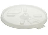 Dart Lift-n-Lock Lid With Straw Slot  For 12 Oz Foam Cups , Translucent, Box Of 1,000 1 thumbnail image
