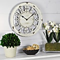 FirsTime® Antique Round Wall Clock, 10", Distressed Ivory 1 thumbnail image