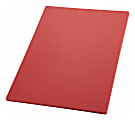 Winco Polyethylene Cutting Board, 1/2"H x 12"W x 18"D, Red