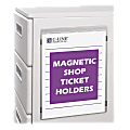 C-Line Magnetic Vinyl Shop Ticket Holders, 8 1/2" x 11", Clear, Pack Of 15 1 thumbnail image