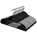 Elama Home Plastic Hangers, Adult, Black/Gray, Pack Of 50 1 thumbnail image