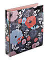 Office Depot® Brand Fashion 3-Ring Binder, 1 1/2" Oval Rings, 100% Recycled, Big Flowers 1 thumbnail image
