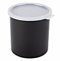 Cambro Round Crocks With Lids, 1.2-Quart, Black/Clear, Set Of 12 Crocks 1 thumbnail image