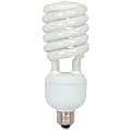 Satco 40-watt T4 Spiral CFL Bulb - 40 W - 150 W Incandescent Equivalent Wattage - 120 V AC - 2600 lm - Spiral - T4 Size - Cool White Light Color - E26 Base - 10000 Hour - 6920.3°F (3826.8°C) Color Temperature - 82 CRI 1 thumbnail image