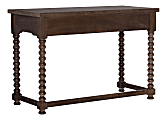 Linon Home Décor Products Masey Home Office Spindle Desk, Antique Brown 1 thumbnail image