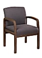 Boss Office Products NTR Guest Chair, Slate Gray/Brown/Gray