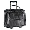 Kenneth Cole Reaction Vinyl Wheeled Overnighter For Laptops Up To 16", Black/Charcoal