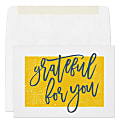 Custom All Occasion Cards, Grateful For You Cards With Envelopes, 7" x 5", Box Of 25 Cards 1 thumbnail image