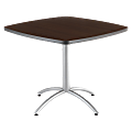 Iceberg CafeWorks Cafe Table, Square, 30"H x 36"W, Walnut