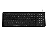 Man & Machine D Cool - Keyboard - washable - backlit - USB - QWERTY - US - black