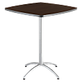 Iceberg CafeWorks Bistro Table, Square, 42"H x 36"W, Walnut