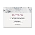 Custom Wedding & Event Reception Cards, 4-7/8" x 3-1/2", Alabaster Border, Box Of 25 Cards 1 thumbnail image