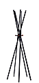 Adesso® Andrew Metal Coat Rack, 66-1/2"H x 23-1/2"W x 23-1/2"D, Matte Black/Walnut Ash 1 thumbnail image