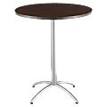 Iceberg CafeWorks Bistro Table, Round, 42"H x 36"W, Walnut