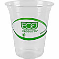 Eco-Products GreenStripe Cold Cups - 50 / Pack - Clear, Green - Polylactic Acid (PLA) - Cold Drink