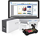 IDP SMART-21S Desktop Color ID Card Printer Bundle