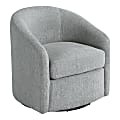 Office Star Bella Fabric Swivel Accent Chair, Dove Gray 1 thumbnail image