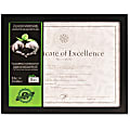 DAX Certificate Frame - 5" x 7" Frame Size - Holds 5" x 7" Insert - Desktop - Vertical - Easel Back - 1 Each - Wood - Black