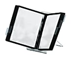Durable InstaView 10-Section Desktop Reference System, Black 1 thumbnail image