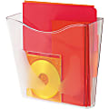 deflecto Euro-Style DocuPocket Portrait Wall File, 10 1/4 x 10 x 4, Clear