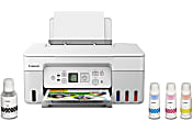 Canon® PIXMA™ G3270 MegaTank Wireless Inkjet All-In-One Color Printer, White