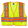 Ergodyne GloWear Safety Vest, Public, Type-P Class 2, XX-Large/3X, Lime, 8245PSV