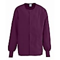 Medline ComfortEase™ Unisex Warm-Up Scrub Jacket, Small, Wine