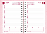 Brownline® Pink Ribbon Daily Planner, 8" x 5", 50% Recycled, Pink (Breast Cancer Awareness), January-December 2014 1 thumbnail image