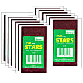 Eureka Presto-Stick Foil Star Stickers, 1/2", Red, 250 Stickers Per Pack, Set Of 12 Packs 1 thumbnail image