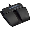 Kinesis Savant Elite2 Dual Pedal, 6.5"W x 7"D x 1.3"H, Black 1 thumbnail image