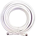 WilsonPro 30-Feet RG6 Coax Cable - 30 ft Coaxial Antenna Cable for Antenna - First End: 1 x F Connector Antenna - Male - Second End: 1 x F-Type Audio/Video - Male - Extension Cable - White