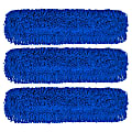 Gritt Commercial Microfiber Looped Dust Mop Pad Head, 36", Blue, Pack Of 3 Pad Heads 1 thumbnail image