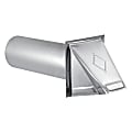Lambro 26-Gauge Galvanized Steel Wall Exhaust Hood Bath Fan Vent with Damper, Wire-Mesh Screen, and 11- in. Pipe, Silver, 34400GMS 1 thumbnail image