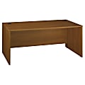 Bush Business Furniture Components Office Desk 72"W x 30"D, Warm Oak, Premium Installation