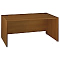 Bush Business Furniture Components Office Desk 66"W x 30"D, Warm Oak, Premium Installation