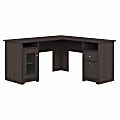Bush Business Furniture Cabot 60"W L-Shaped Corner Desk, Heather Gray, Standard Delivery