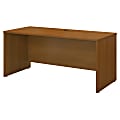 Bush Business Furniture Components Credenza Desk 60"W x 24"D, Warm Oak, Premium Installation