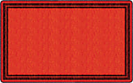 Flagship Carpets Double-Border Rectangular Rug, 90" x 144", Red 1 thumbnail image
