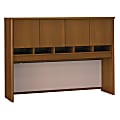 Bush Business Furniture Components Hutch 60"W, Warm Oak, Premium Installation