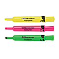 Office Depot® Brand Chisel-Tip Highlighter, Plastic, Assorted, Pack Of 3 1 thumbnail image