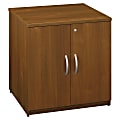 Bush Business Furniture Components Storage Cabinet, 30"W, Warm Oak, Premium Installation