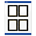 Avery® Printable Labels With Sure Feed® Technology, S00-ETG, Rectangle, 4" x 3-1/3", Glossy White With Preprinted Black/Gold Vein Border, Pack Of 40 1 thumbnail image