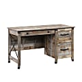 Sauder® Carson Forge 54”W Single Pedestal Computer Desk, Rustic Cedar 1 thumbnail image
