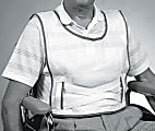Medline Slipover Patient Safety Vests, Medium, White, Pack Of 6 Vests 1 thumbnail image