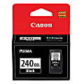 Canon® PG-240XXL ChromaLife 100 Extra-High-Yield Black Ink Cartridge, 5204B001