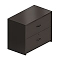 Global® Genoa Furniture Collection 2-Drawer Lateral File, 29"H x 36"W x 20"D, Dark Espresso 1 thumbnail image