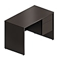 Global® Genoa Furniture Collection, Single Right Pedestal Desk, 29"H x 45"W x 24"D, Dark Espresso