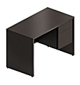 Global® Genoa Furniture Collection, Single Right Pedestal Desk, 29"H x 45"W x 24"D, Dark Espresso 1 thumbnail image